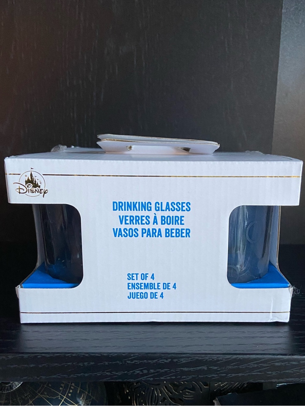 Disney Parks Mickey Drinking Glasses Set of 4